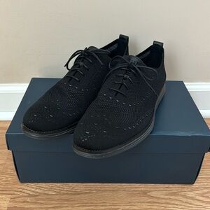 Cole Haan Grand.os Men's Black Knit Oxford Shoes